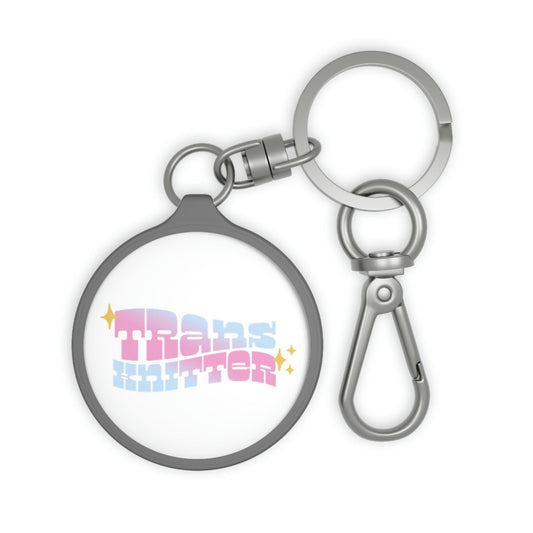 Trans Knitter Keyring Accessories Printify One size Grey 