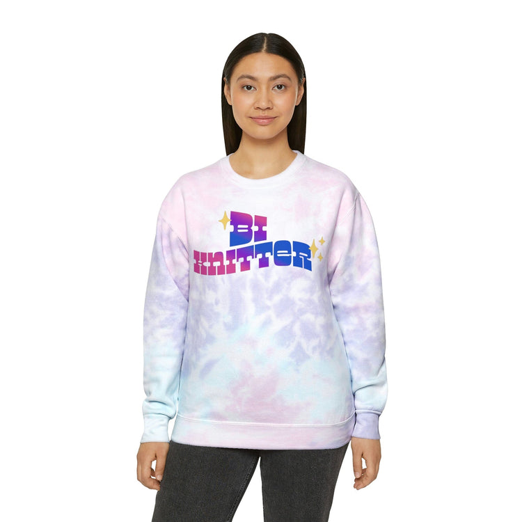 Bi Knitter Tie-Dye Sweatshirt Sweatshirt Printify 