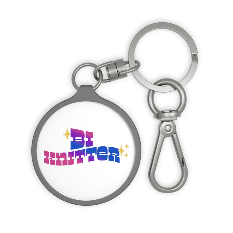 Bi Knitter Keyring Accessories Printify One size Grey 