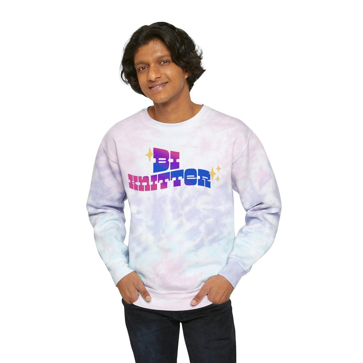 Bi Knitter Tie-Dye Sweatshirt Sweatshirt Printify 